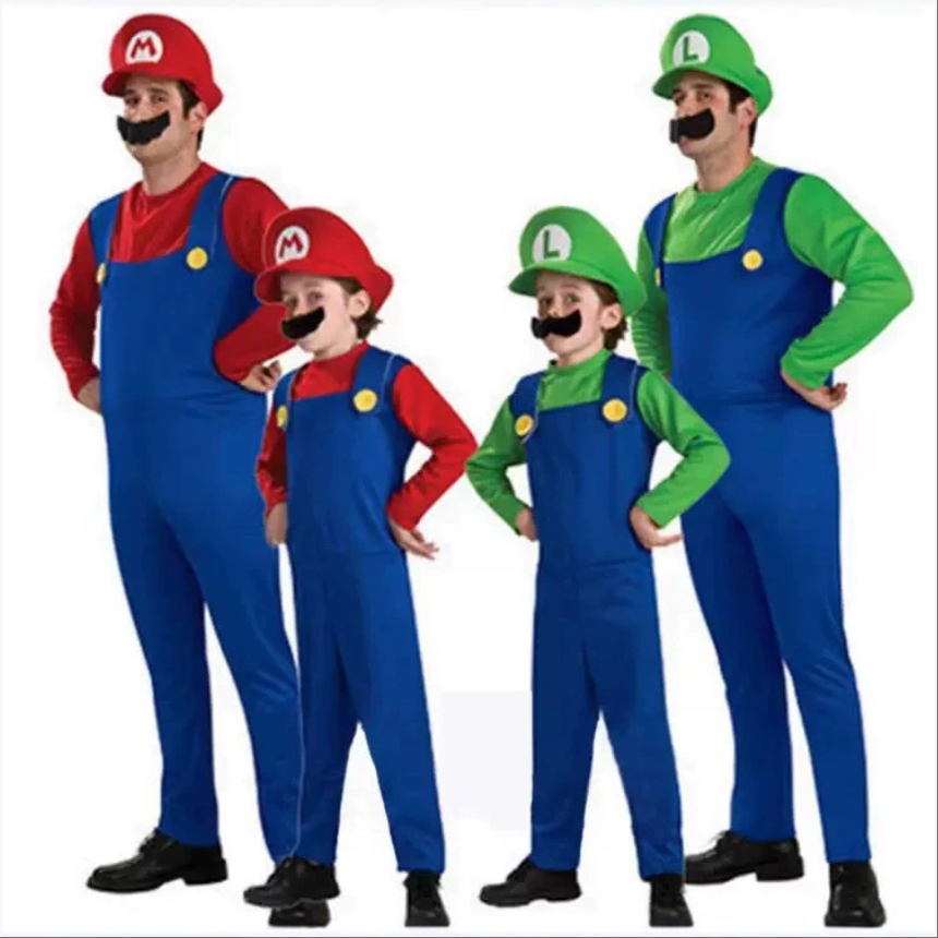 万圣节超级玛丽服装动漫cosplay服装马里奥套装主题舞会表演服装