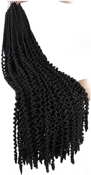 CURLY BRAIDING HAIR低温丝化纤假发制作，卷曲辫款式