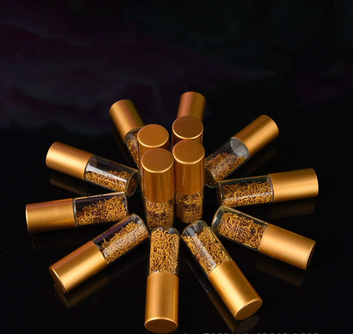 花茶牡丹花蕊茶透明瓶花蕊茶单玻璃瓶牡丹花蕊茶