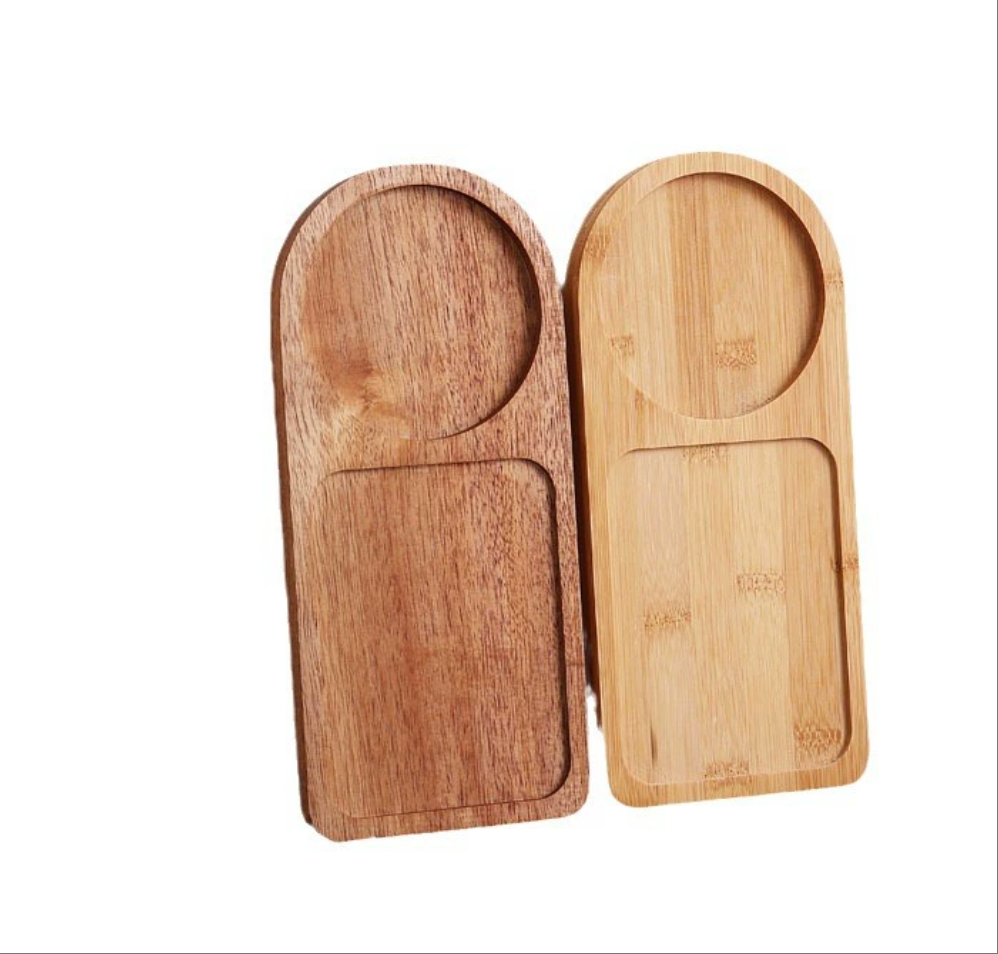 跨境茶盘竹木创意儿童辅食餐具点心盘代发楠竹木盘子批发竹制